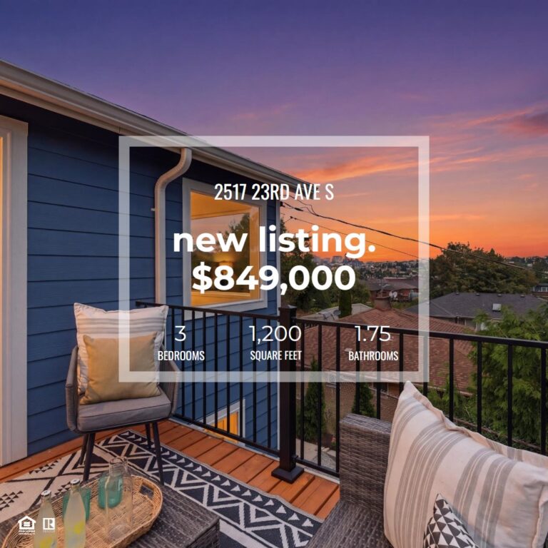 New listing at 2517 23rd Ave S in North Beacon Hill, Seattle — $849,000